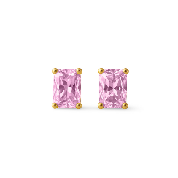Nexus Mini Stud Earrings – Light Pink Sapphire