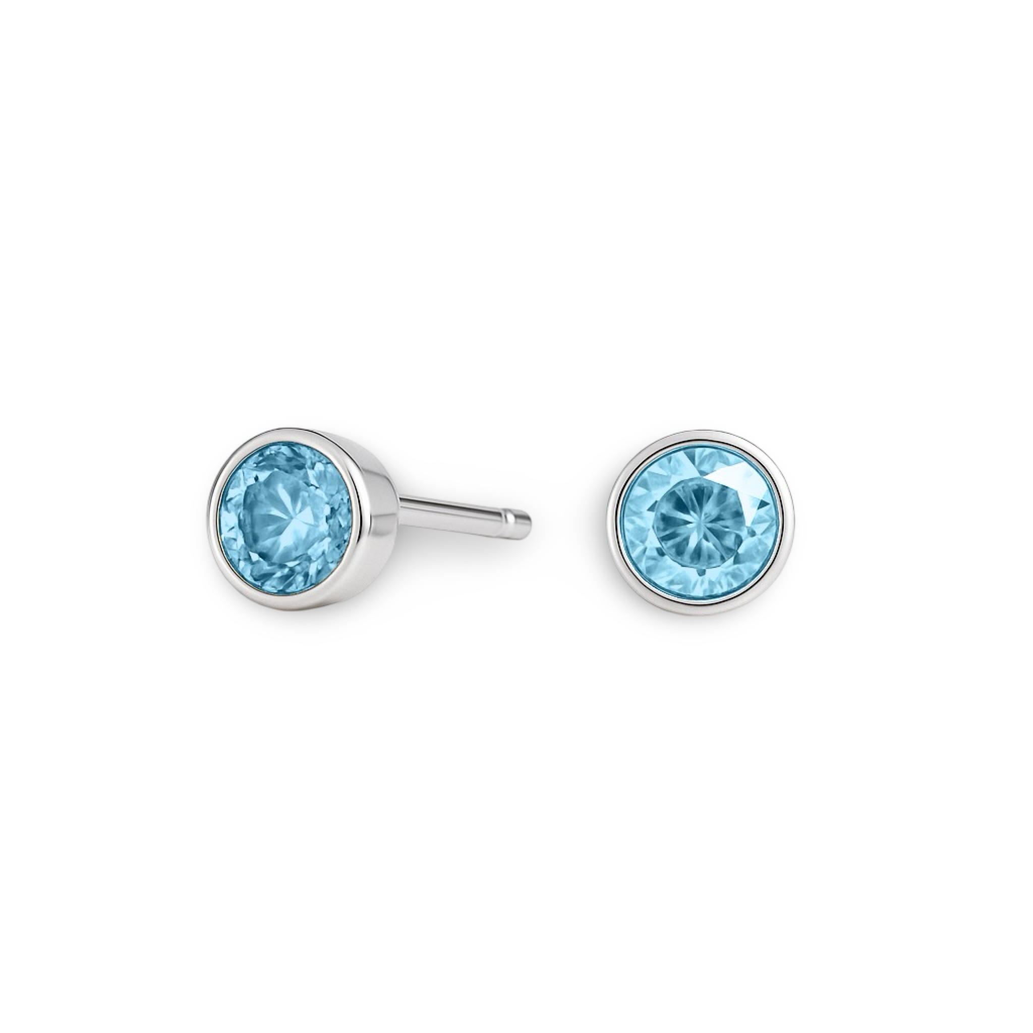 Forma Grande Stud Earrings – Light Blue Aquamarine