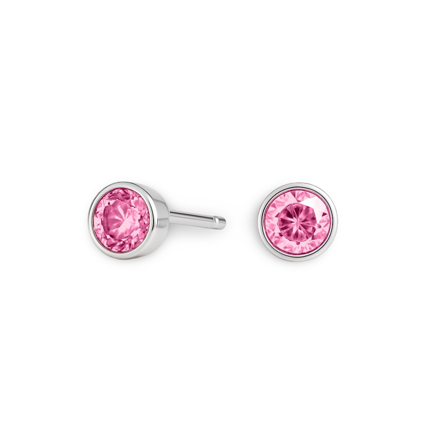 Forma Grande Stud Earrings – Light Pink Sapphire