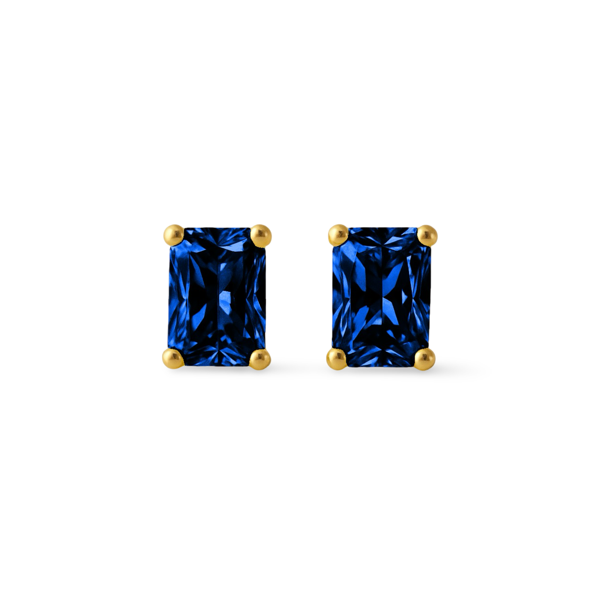 Nexus Mini Stud Earrings – Blue Sapphire