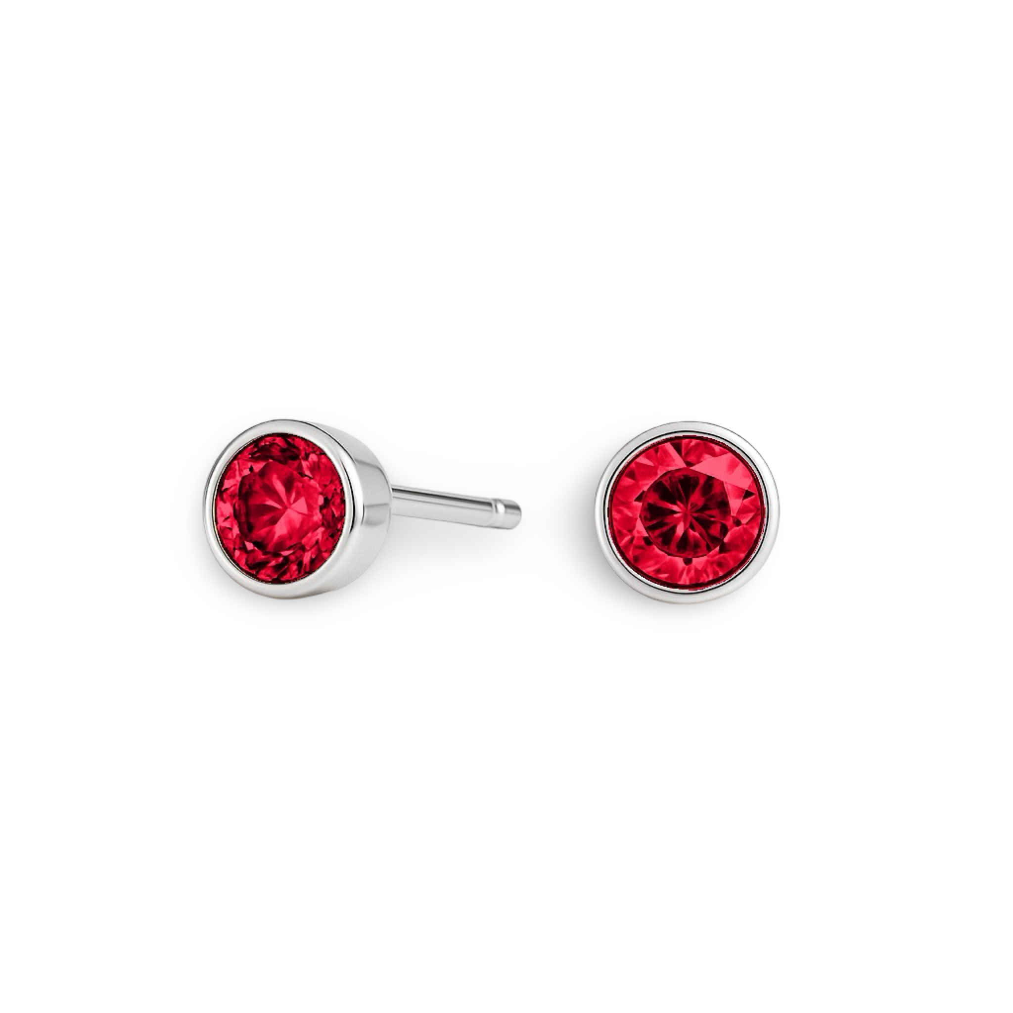 Forma Grande Stud Earrings – Red Ruby