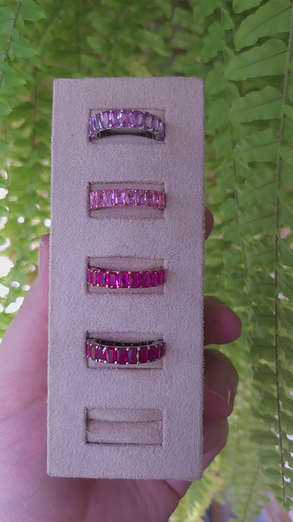 Nexus Eternity Ring – Purple Sapphire
