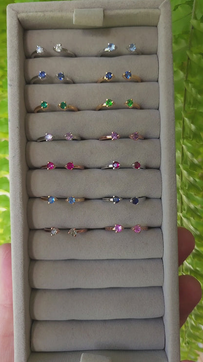 Linea Punto Grande Ring – Blue Sapphire