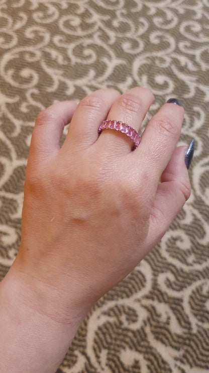 Nexus Eternity Ring – Light Pink Sapphire