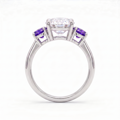 Juno Trilogy Ring – Purple Sapphire