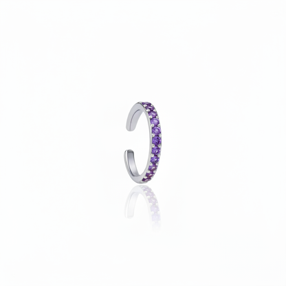 Linea Midi Ear Cuff – Purple Sapphire