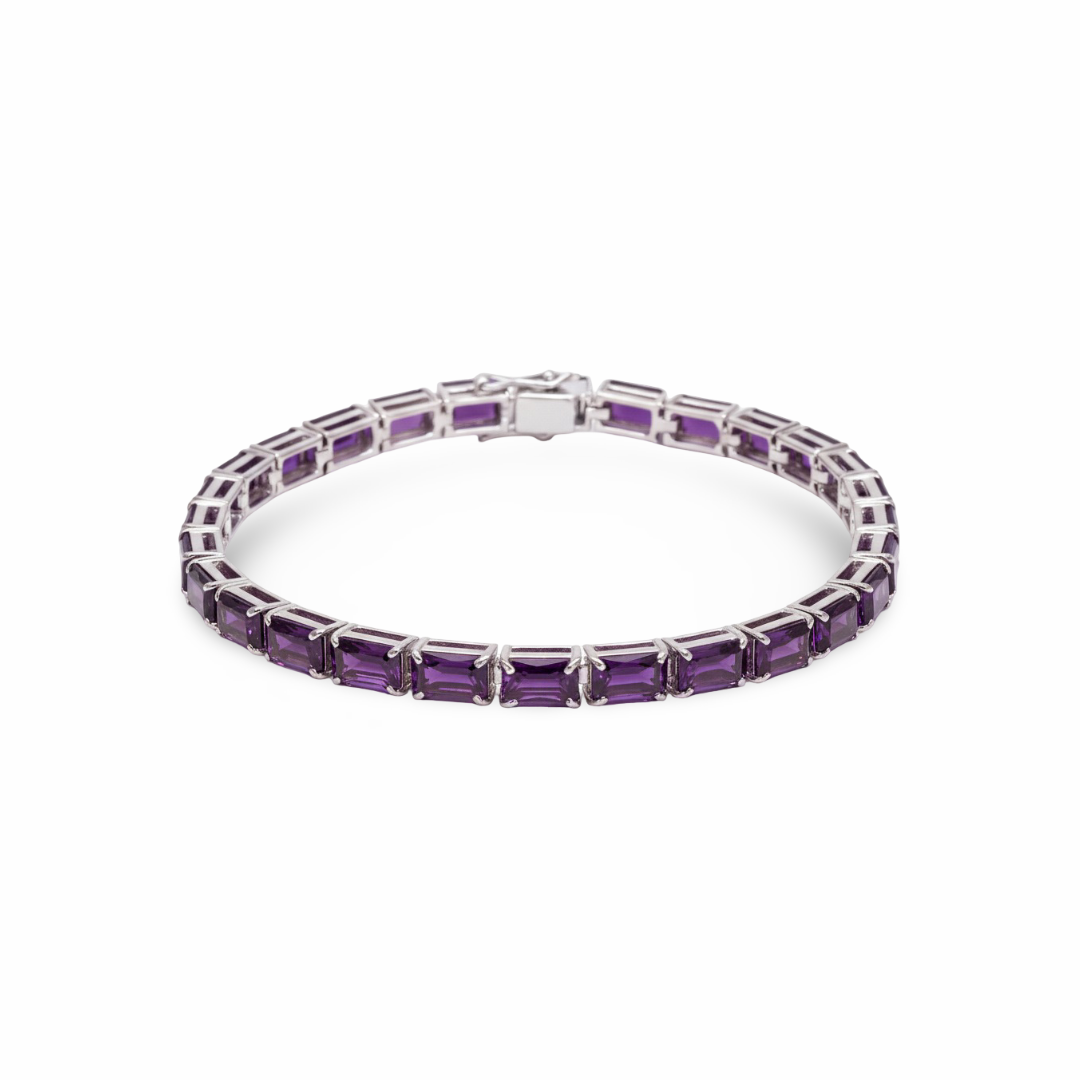 Nexus Tennis Bracelet – Purple Amethyst