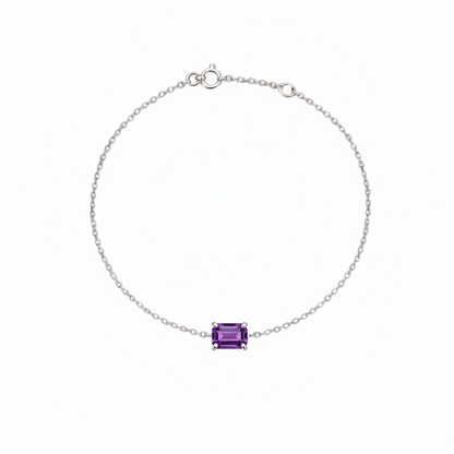 Nexus Solitaire Bracelet – Purple Sapphire