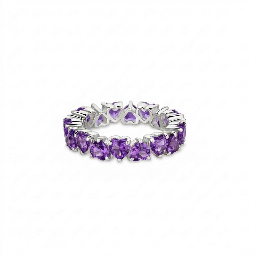 Amore Eternity Ring – Purple Sapphire