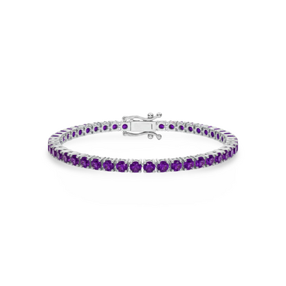 Juno Grande Tennis Bracelet – Purple Sapphire