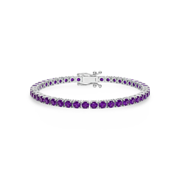 Juno Grande Tennis Bracelet – Purple Sapphire