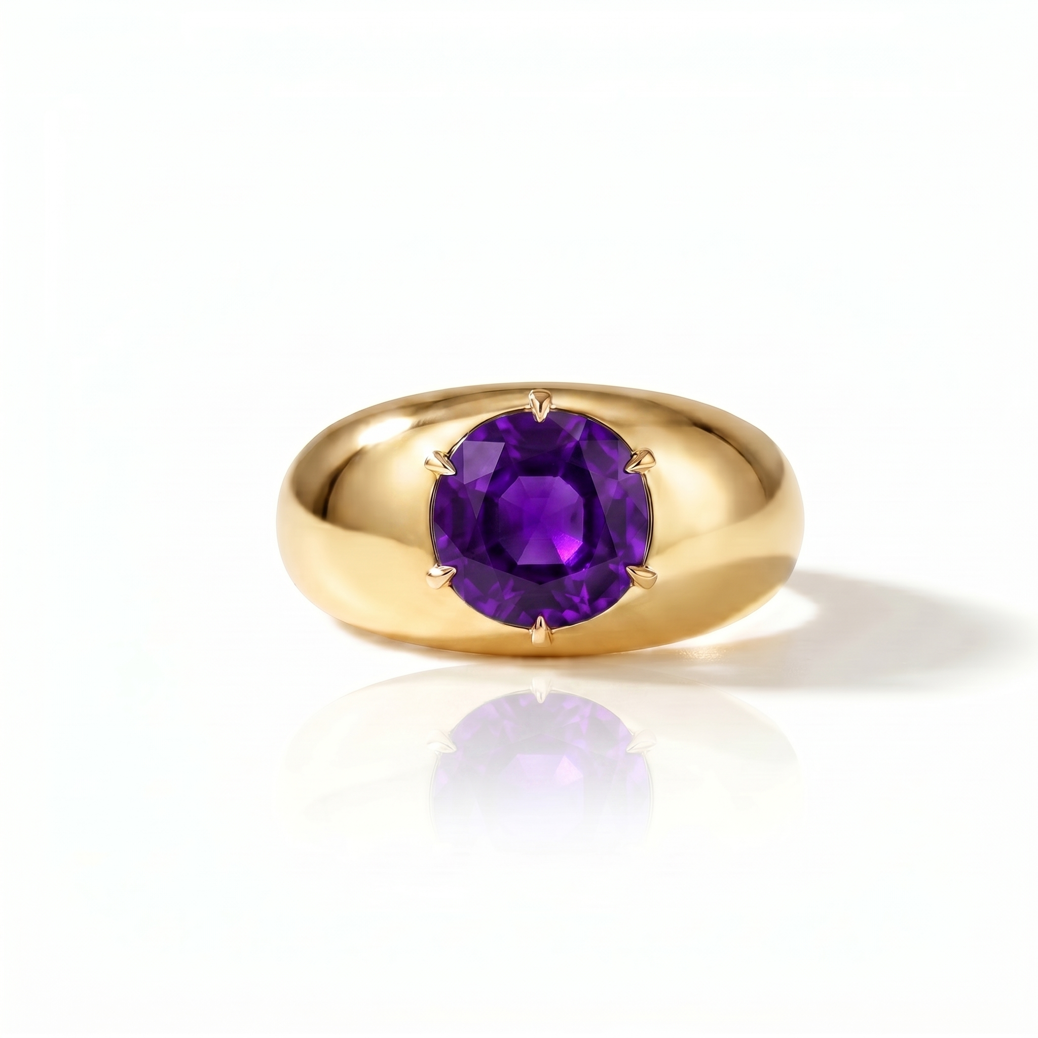 Juno Grand Dome Ring – Purple Sapphire