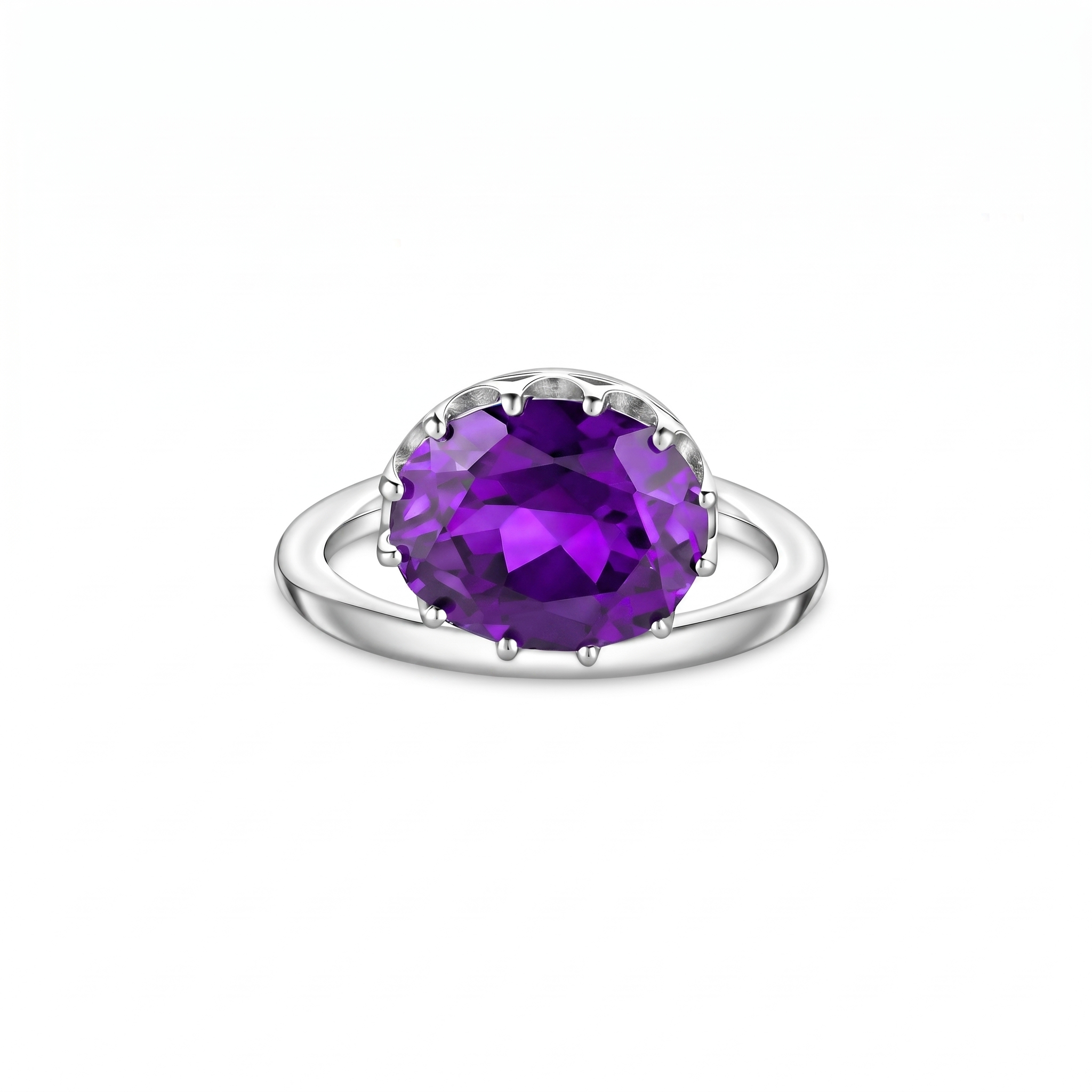 Velara Satellite Ring – Purple Sapphire
