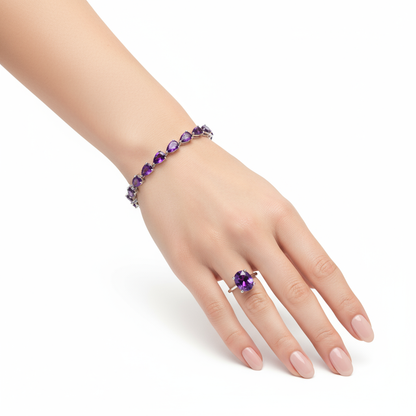 Nova Tennis Bracelet – Purple Sapphire