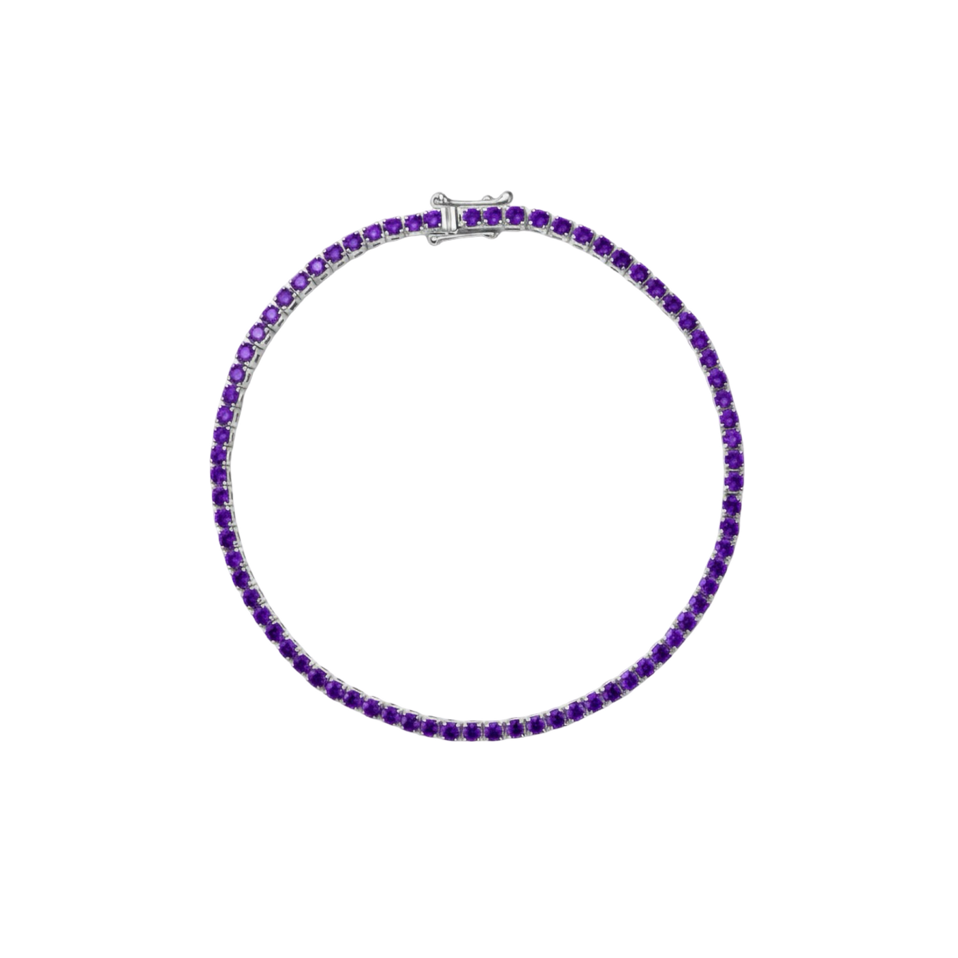 Juno Mini Tennis Bracelet – Purple Amethyst