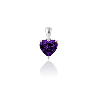 Amore Solitaire Necklace – Purple Sapphire