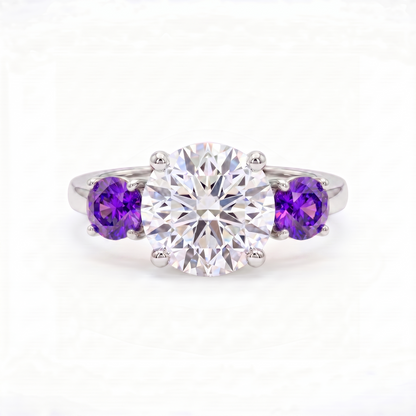 Juno Trilogy Ring – Purple Sapphire