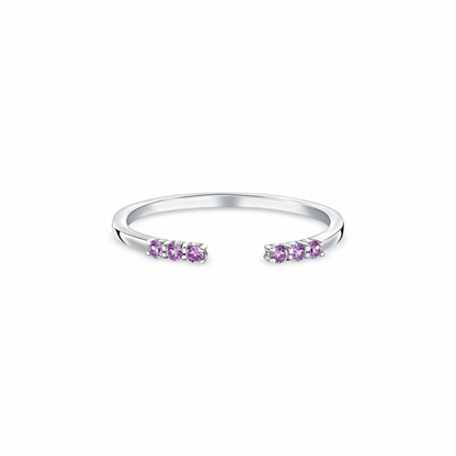 Linea Tres Ring – Purple Sapphire