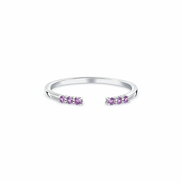 Linea Tres Ring – Purple Sapphire
