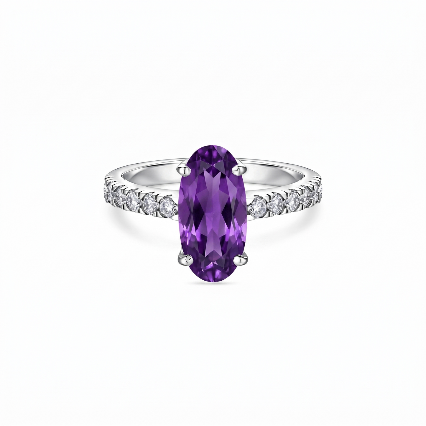 Velara Axis Ring – Purple Sapphire