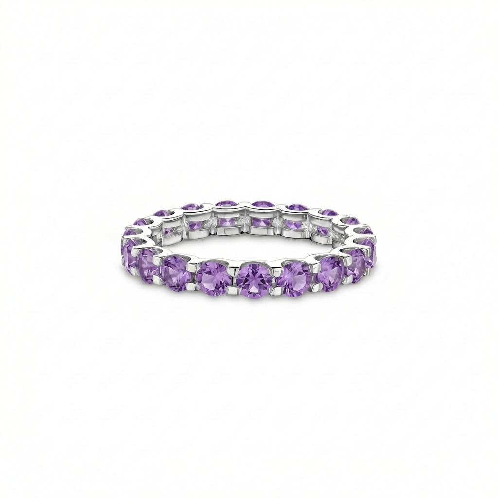 Linea Grande Ring – Purple Amethyst