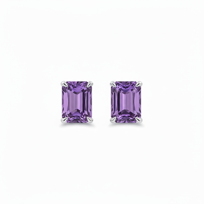 Nexus Grande Stud Earrings – Purple Sapphire
