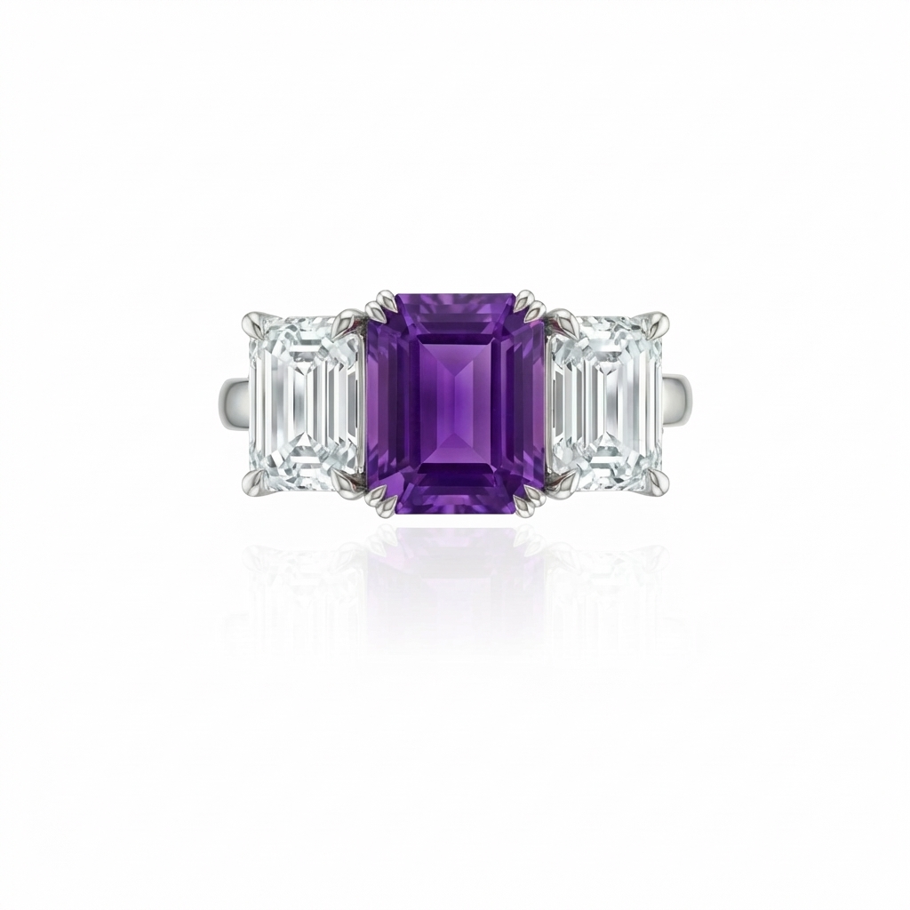 Nexus Trilogy Ring – Purple Sapphire
