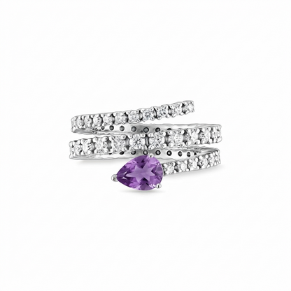 Nova Serpent Ring – Purple Sapphire