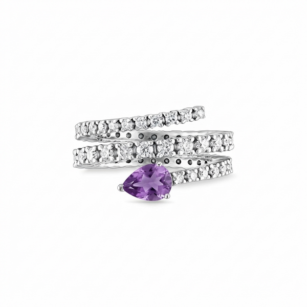 Nova Serpent Ring – Purple Sapphire