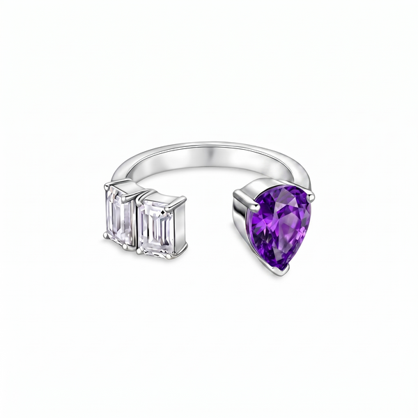 Nova Open Ring – Purple Sapphire