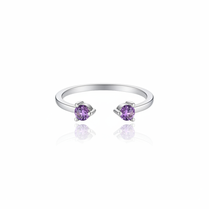 Linea Punto Grande Ring – Purple Sapphire