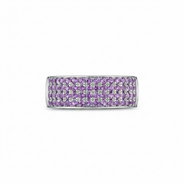 Linea Bold Band Ring – Purple Sapphire