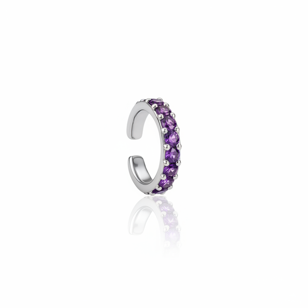 Linea Grande Ear Cuff – Purple Sapphire