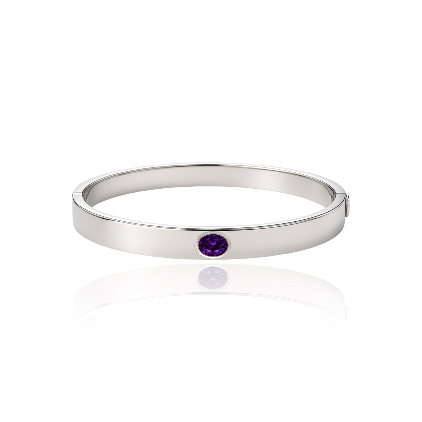 Velara Uno Elemental Bangle – Purple Amethyst