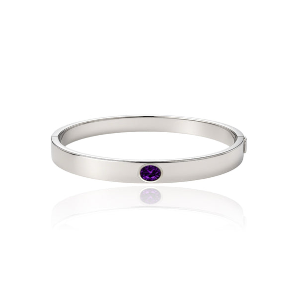 Velara Uno Elemental Bangle – Purple Sapphire