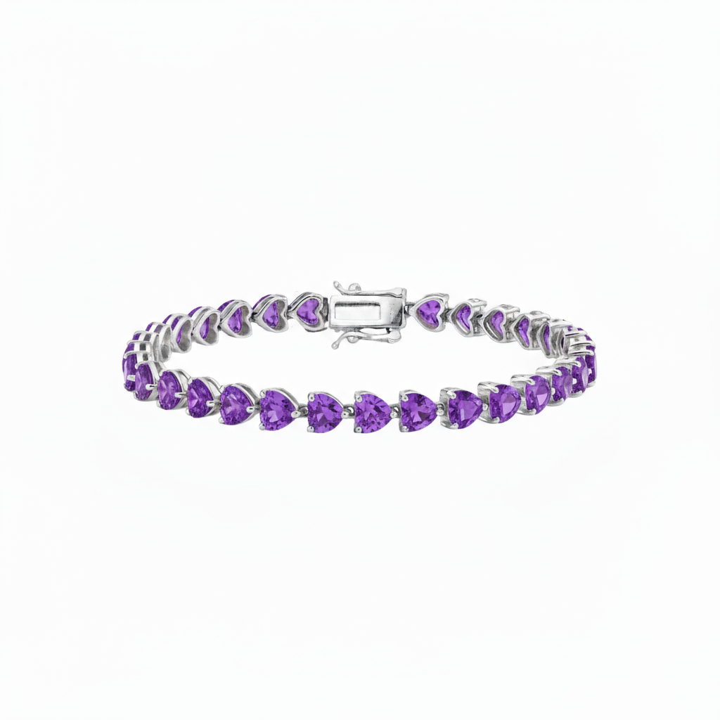 Amore Tennis Bracelet – Purple Amethyst