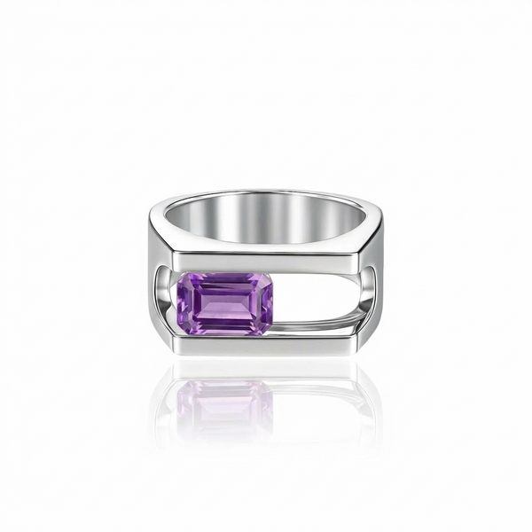 Nexus Journey Ring – Purple Sapphire