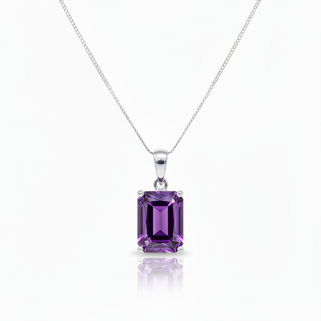 Nexus Statement Pendant – Purple Amethyst