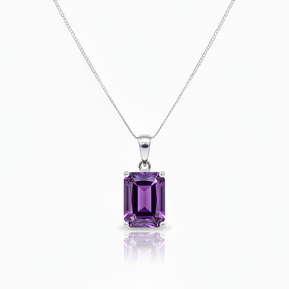 Nexus Statement Pendant – Purple Sapphire