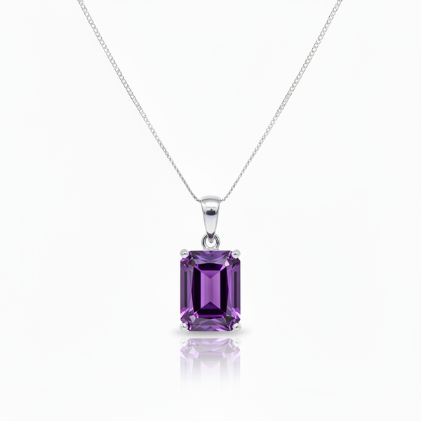 Nexus Statement Pendant – Purple Sapphire
