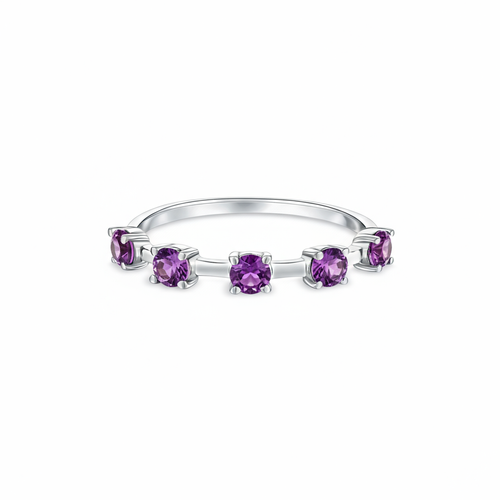 Linea Cinco Ring – Purple Sapphire