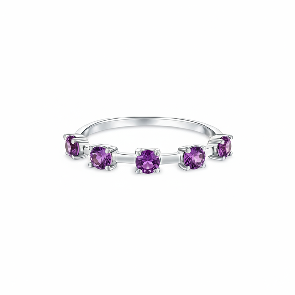 Linea Cinco Ring – Purple Sapphire