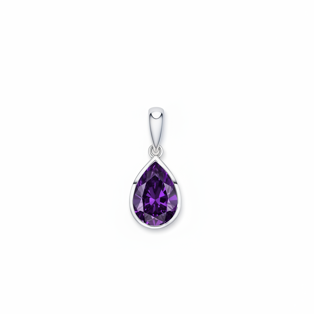 Nova Frame Pendant – Purple Amethyst