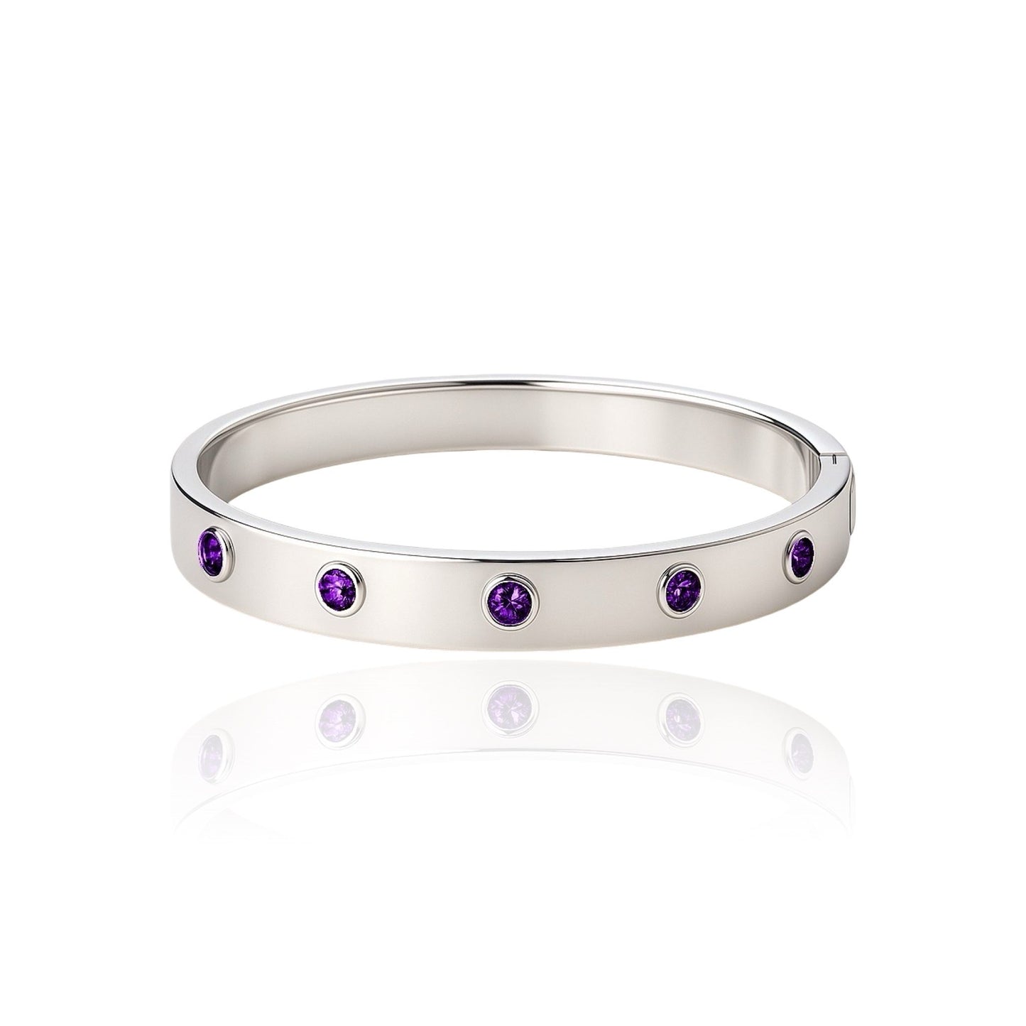 Forma Cinco Elemental Bangle – Purple Amethyst