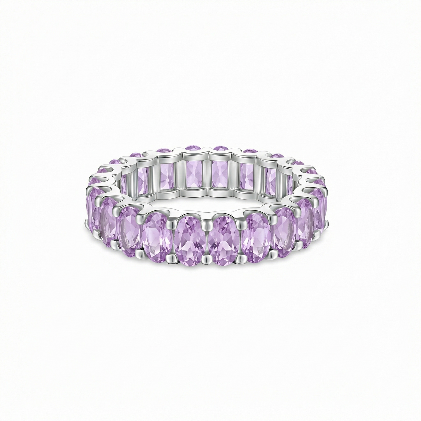 Velara Eternity Ring – Purple Sapphire