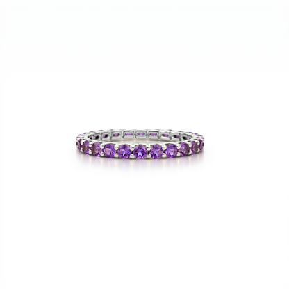 Linea Midi Ring – Purple Sapphire