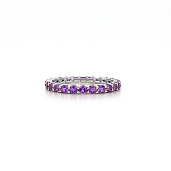 Linea Midi Ring – Purple Sapphire