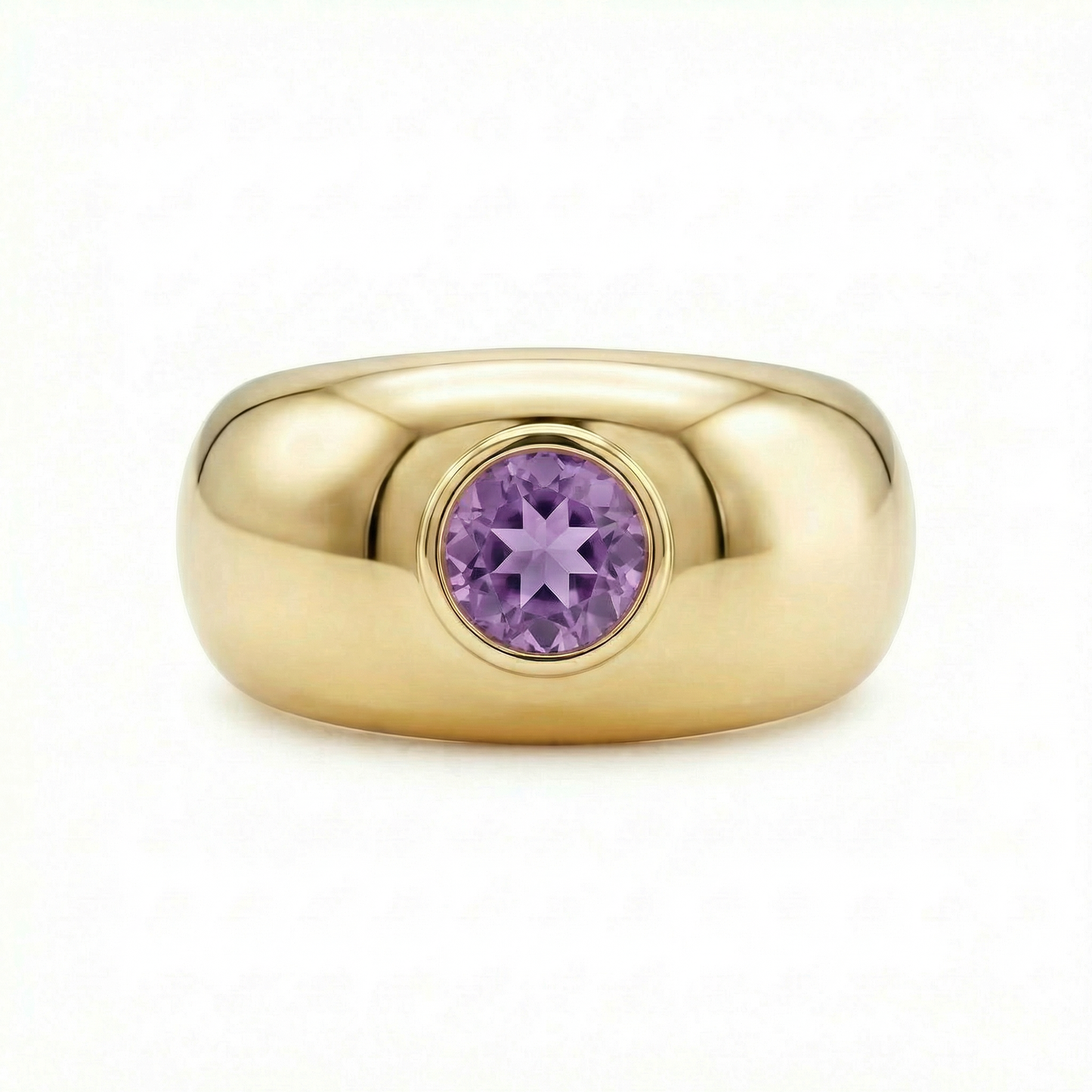Forma Signet Ring – Purple Sapphire