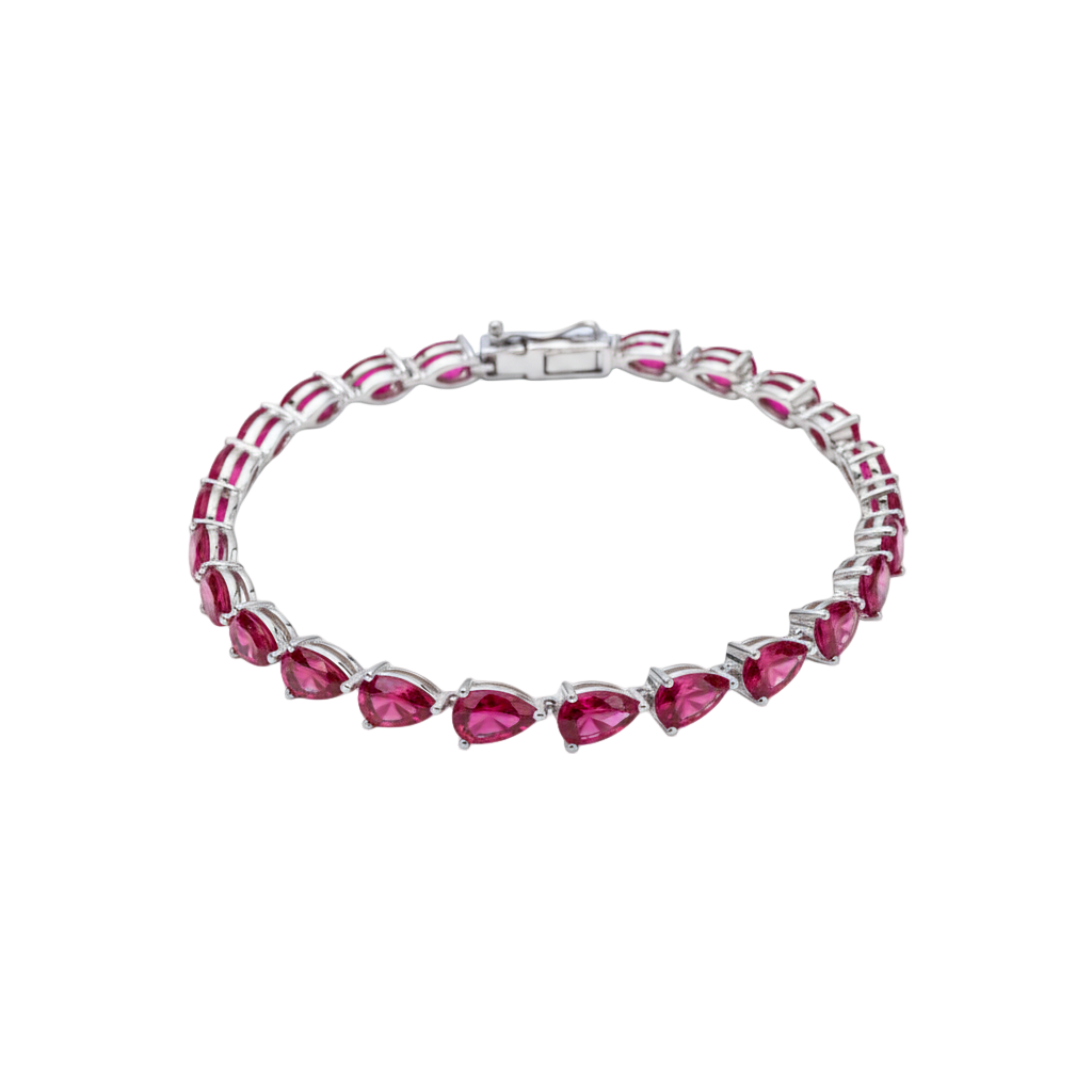 Nova Tennis Bracelet – Red Ruby