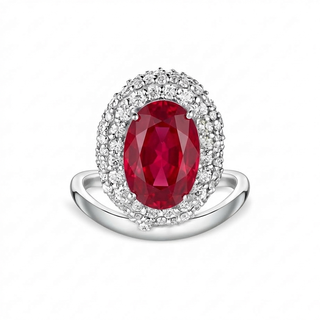 Velara Crest Ring – Red Ruby
